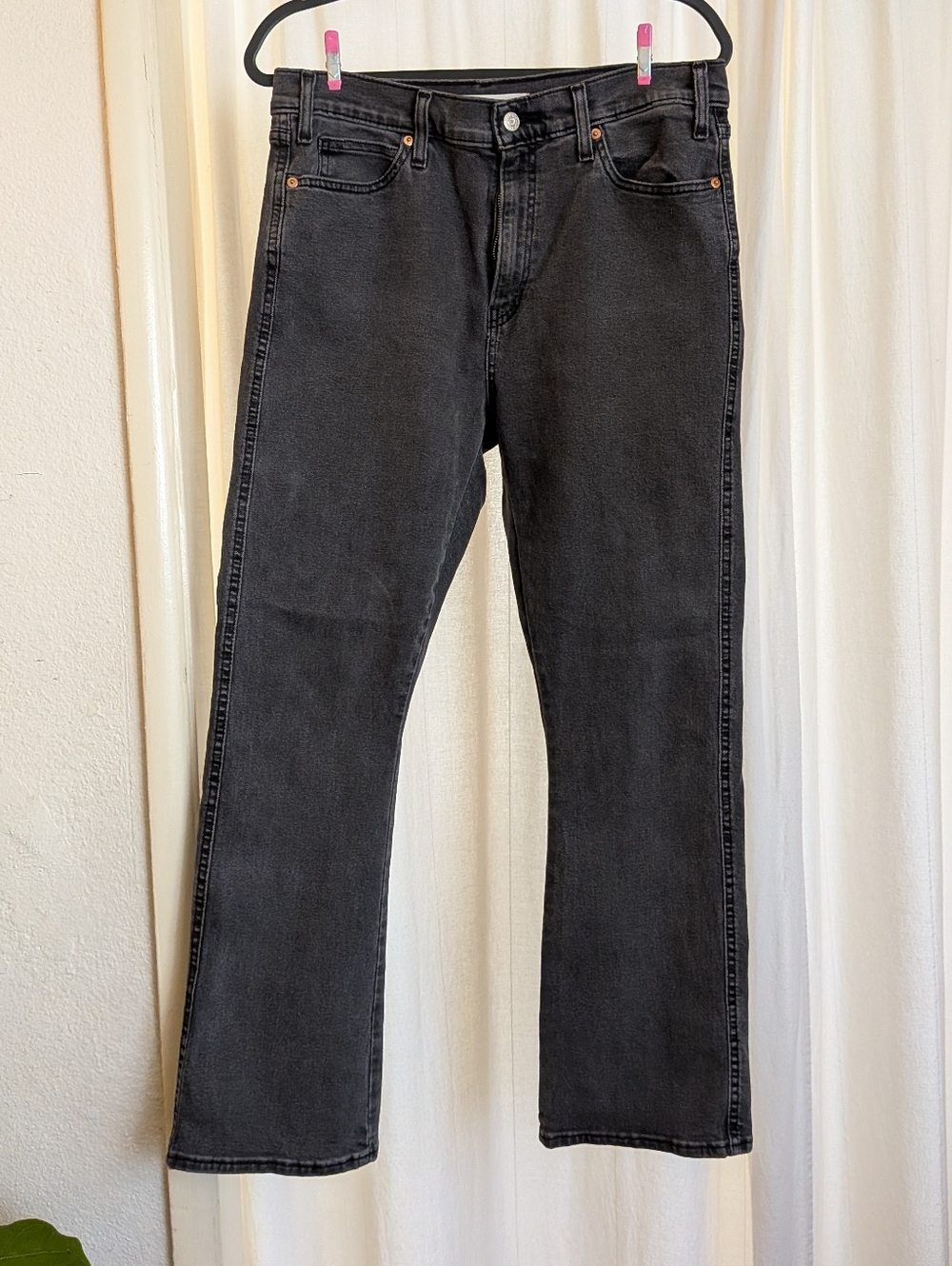 Signature by Levi Strauss Gray High-Rise Kick Boot Jeans